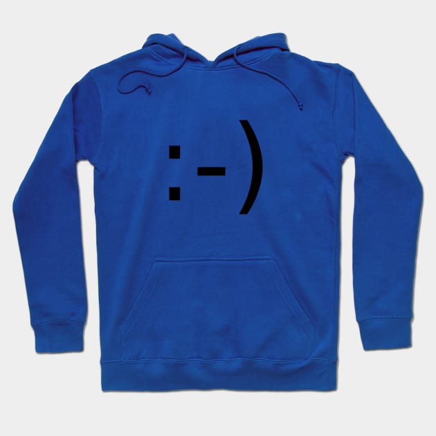 Sideways Nose Smiley Hoodie by Numerica